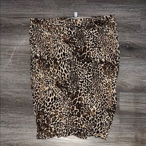 Bar III Animal Print Pencil Skirt